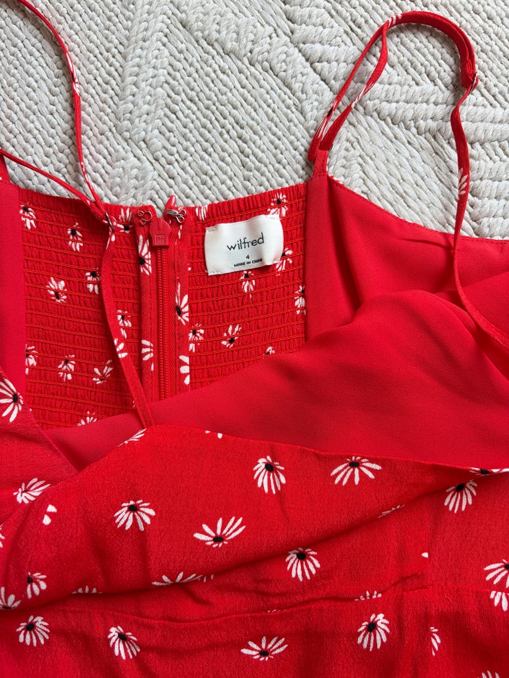 Wilfred Red Floral Camisole Dress - Picture 3 of 5